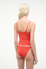Cleo Tankini Top | Flame