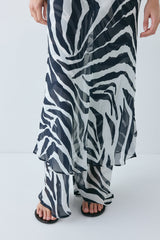 Francesca Sheer Maxi Dress Zebra