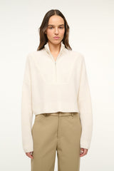 Cashmere Cropped Hampton Sweater | Ivory