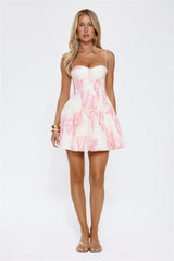 Blooming Luxe Mini Dress Pink