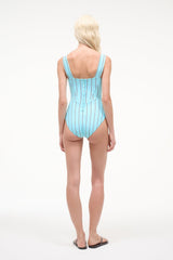 Adelaide One Piece | Pool Stripe