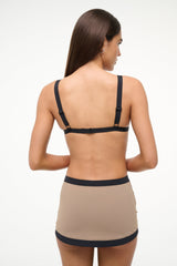 Canyon Swim Skirt | Taupe Black