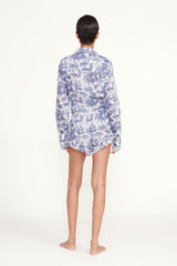 Boyana Short | Blue Toile