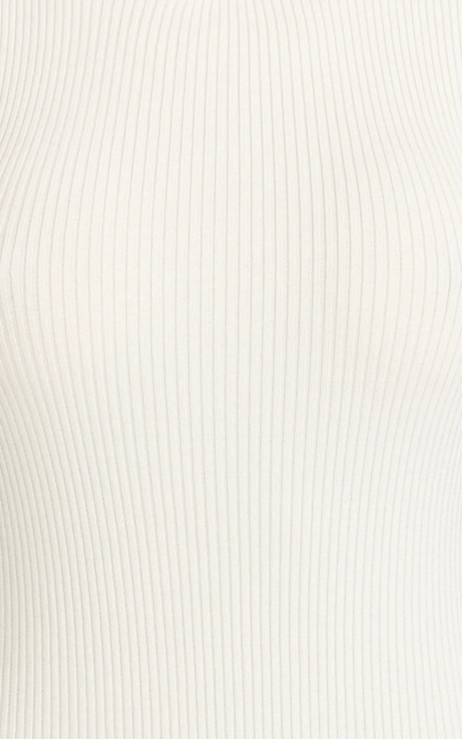 Lanie Midi Dress - Knitted Crew Neck Short Sleeve Dress in Cream