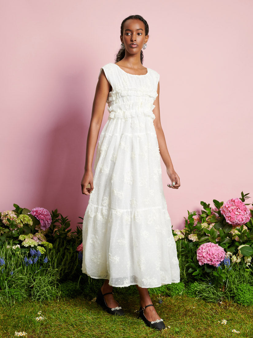 Bichon Chiffon Midi Dress