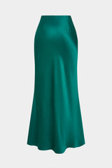 Satin High Waist Skirt