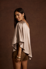 Anya Steel One Shoulder Top