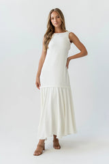 Marlon Maxi Dress in Ivory