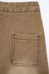 Denim Pocket Zipper Slit Mermaid Skirt