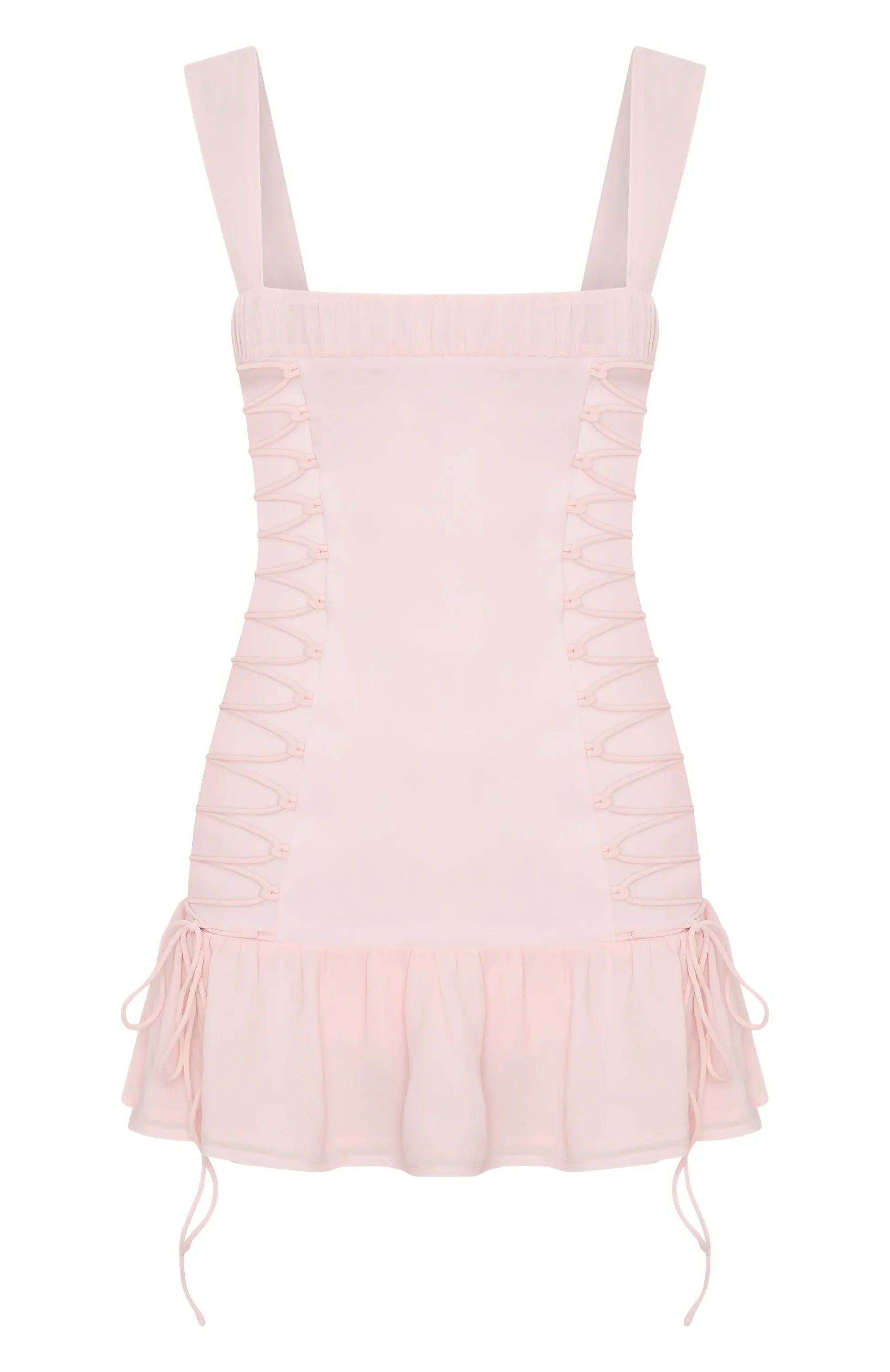 Rush In Mini Dress Baby Pink