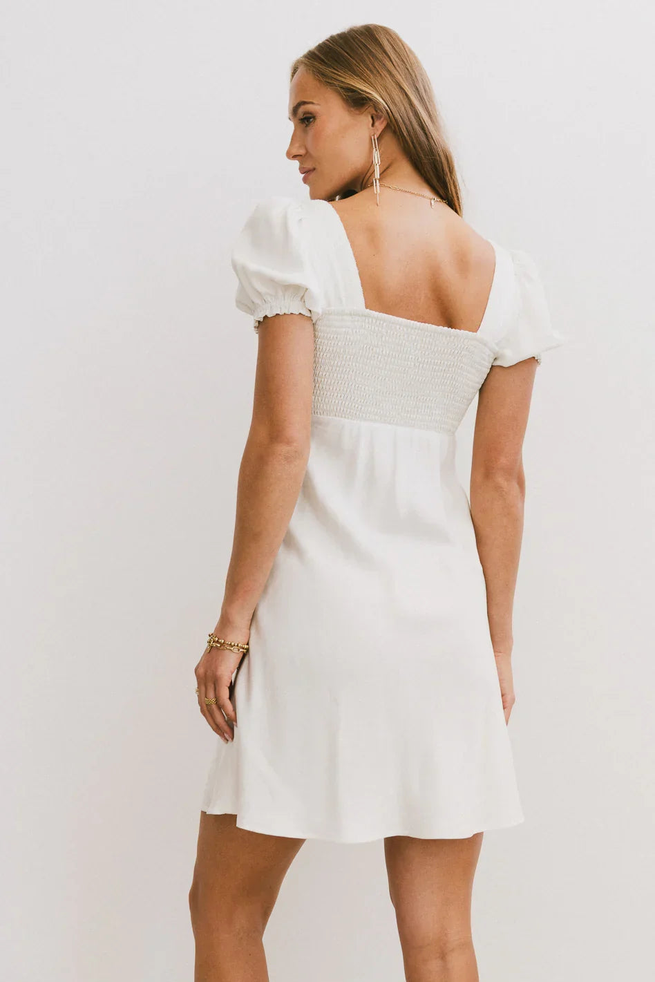 Harlee Lace Trim Mini Dress