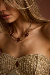Coralli Amber Stone Choker