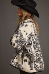 Coyote Printed Sherpa Jacket