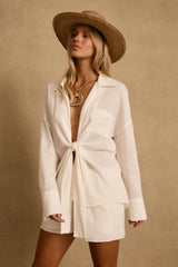 Ella Ivory Tie Top