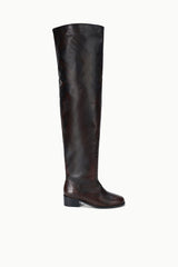 Arlo Over The Knee Boot | Espresso Distressed