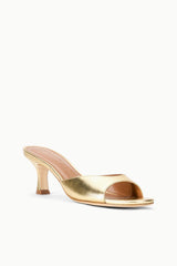 Brigitte Leather Mule | Gold