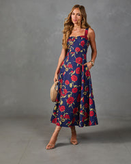 Ivy Garden Floral Midi Dress