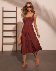 Morning Ritual Plaid Midi Dress