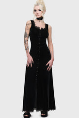 Hexina Velvet Maxi Dress
