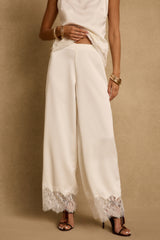 Halo Cream Satin Pants