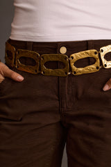 Ines Antique Gold Chain Belt