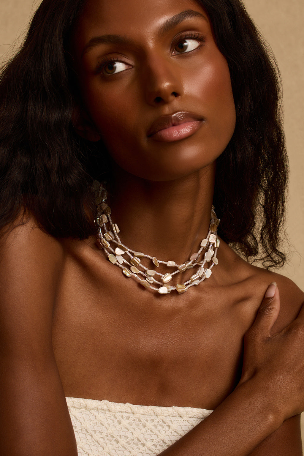 Kailua Shell Stacked Necklace
