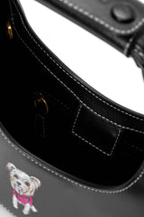 Custom Mini Moon Bag | Black