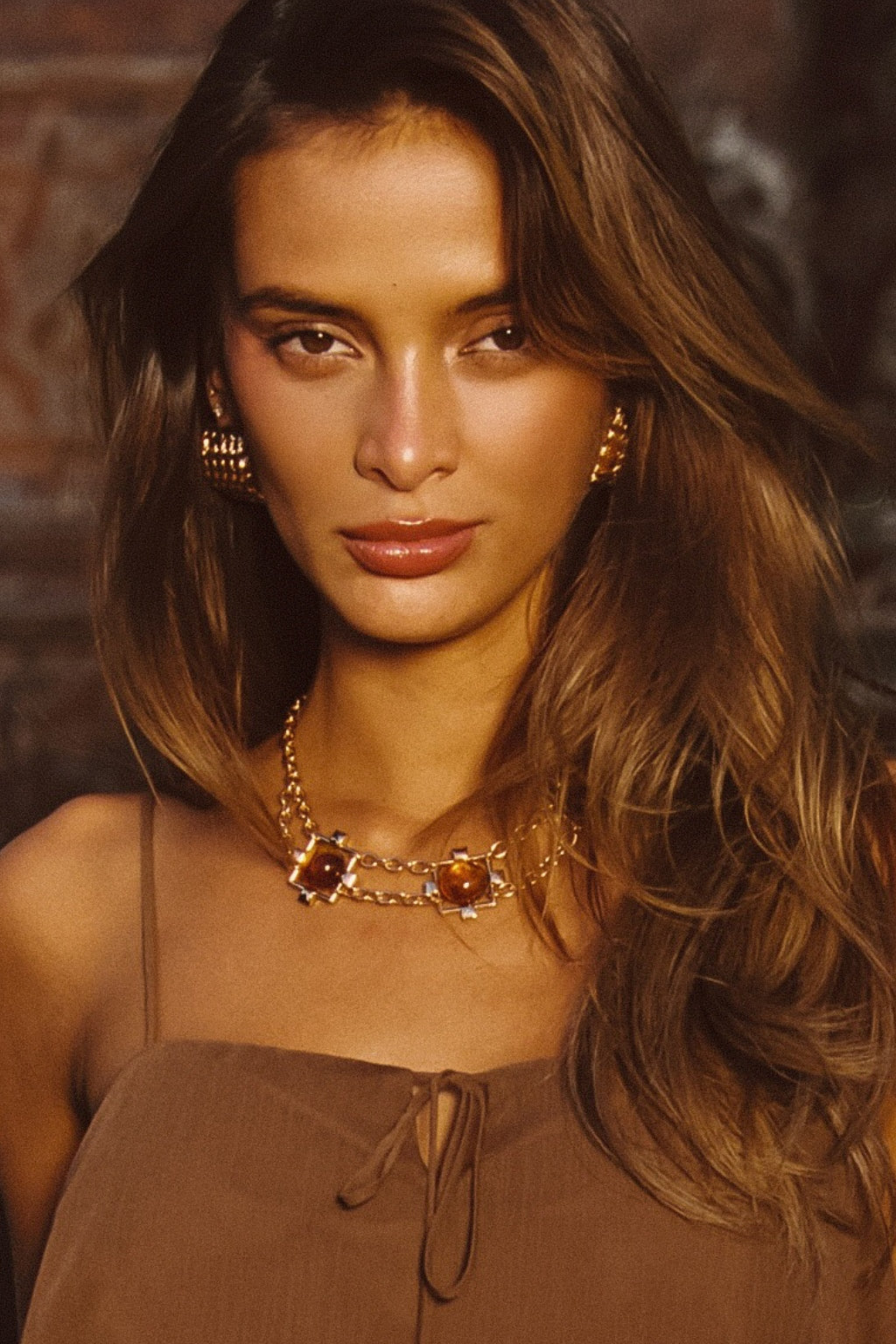 Coralli Amber Stone Choker