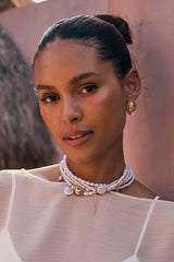 Guilded Drift Pearl Choker