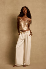 Seaton Rose Gold Payette Tank
