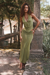 Eliana Chartreuse Maxi Skirt