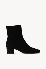 Aimee Short Boot | Black Suede
