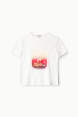 Crew Neck T Shirt | California Sunset
