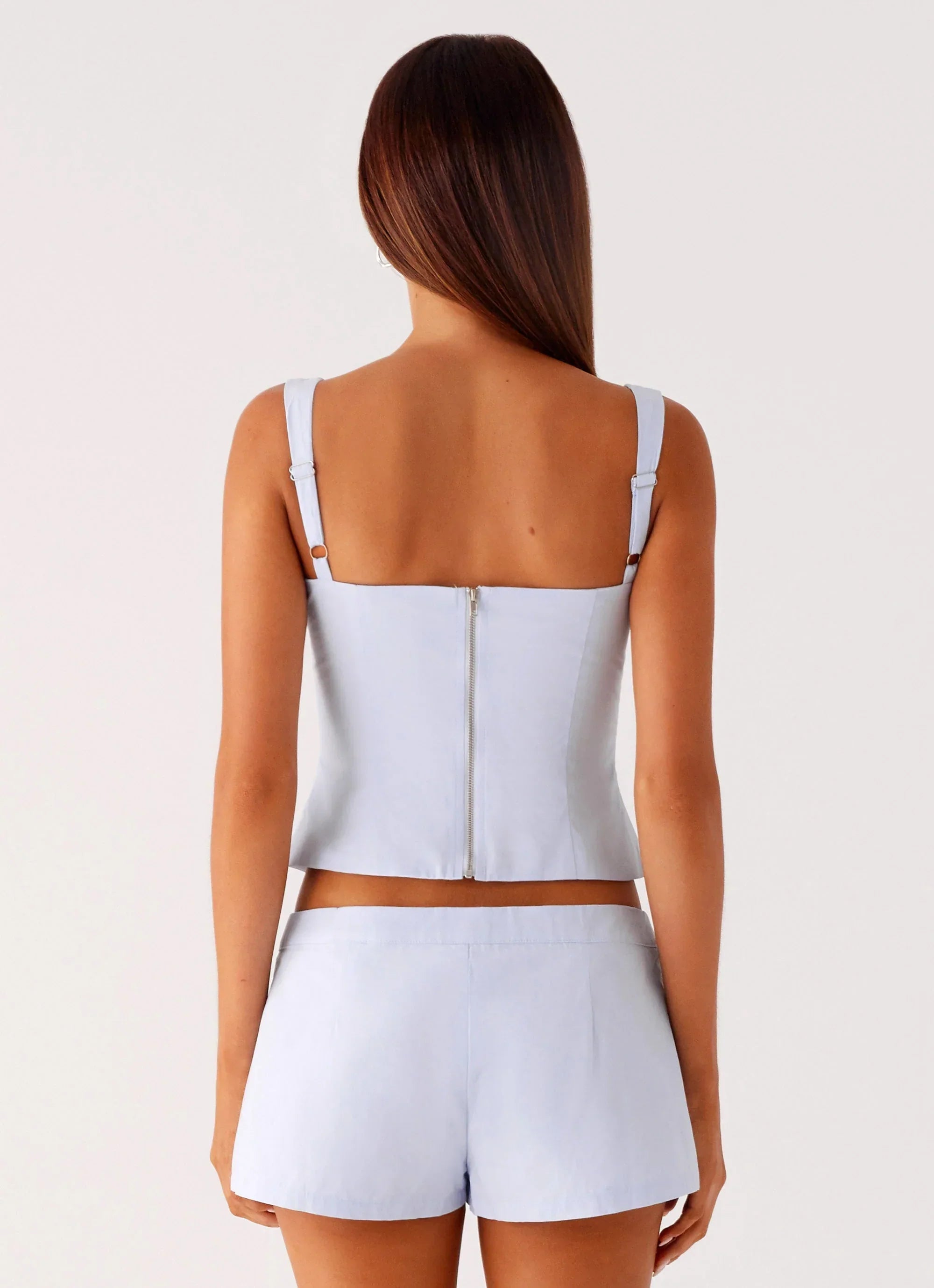 Coastline Bustier Top - Blue
