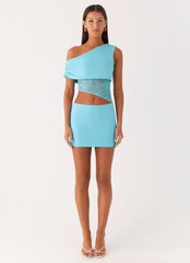 Love Motion Mini Dress - Aqua Blue