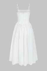 Solid Cut Out Slip Sleeveless Maxi Dress